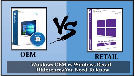 retail vs oem license.